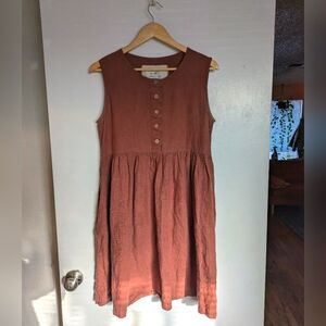 Linen button-down mama dress by notPERFECTLINEN ☕✨✨✨